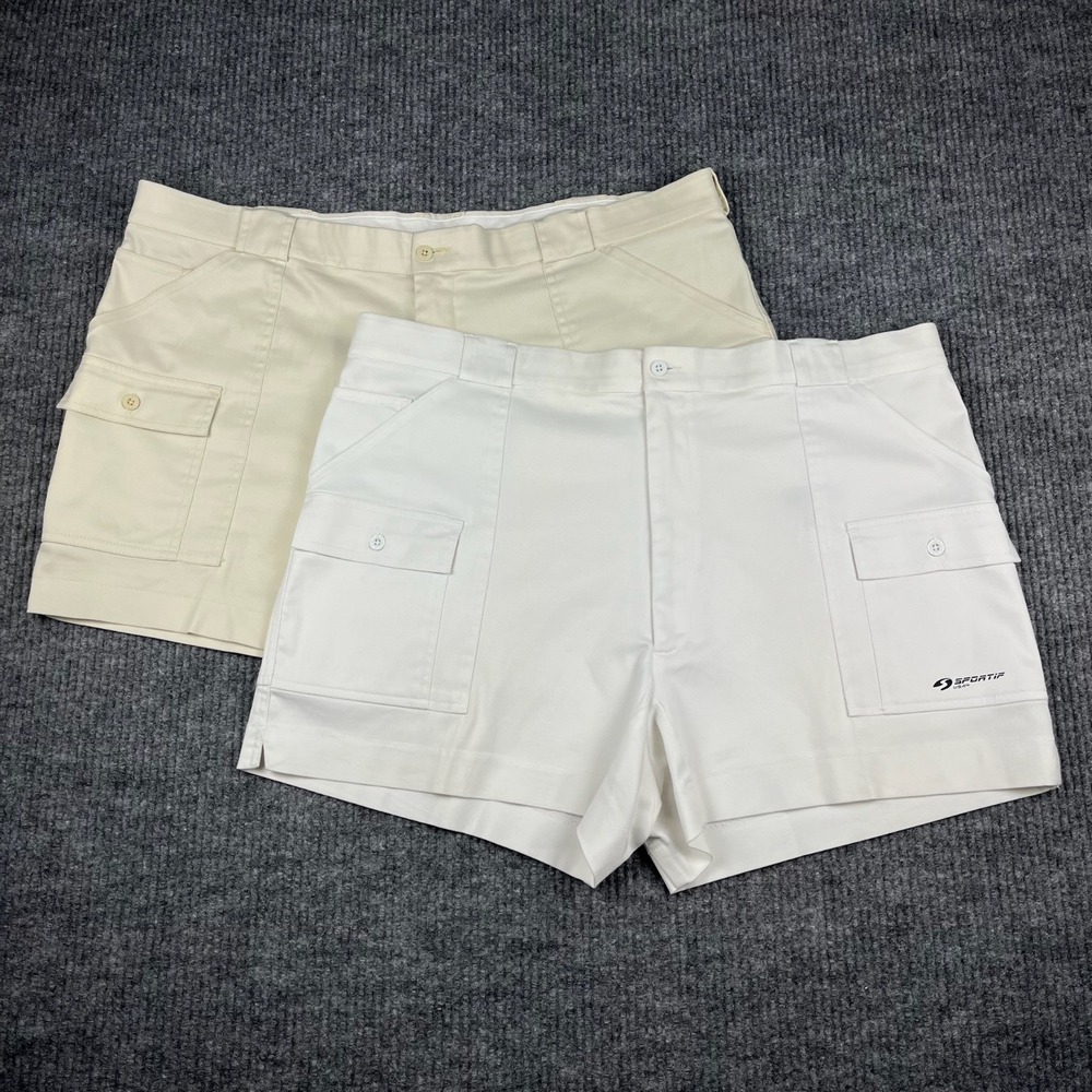 Sportif Tidewater Short Mens 44 LOT of 2 Cargo Gorpcore Fishing Utility Boat